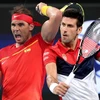 Djokovic và Nadal (trái) là hai tay vợt có thứ hạng cao nhất bảng xếp hạng ATP. (Nguồn: AP)