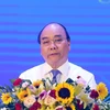 Thủ tướng Nguyễn Xuân Phúc phát biểu tại Lễ kỷ niệm. (Ảnh: Thống Nhất/TTXVN)