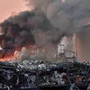 Hiện trường vụ nổ kinh hoàng ở Beirut, Liban. (Nguồn: AFP/Getty Images)
