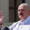 Tổng thống Belarus Alexander Lukashenko trong bài phát biểu tại Minsk ngày 16/8. (Ảnh: AFP/TTXVN)