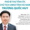 Quá trình công tác của tân Chủ tịch UBND tỉnh Hà Nam Trương Quốc Huy