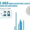 [Infographics] Việt Nam đã có 1.065 bệnh nhân mắc COVID-19 khỏi bệnh