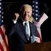 Ông Joe Biden tuyên bố chiến thắng trong cuộc Bầu cử Tổng thống Mỹ 2020. (Nguồn: Getty Images)