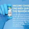 [Infographics] Vắcxin COVID-19 cho hiệu quả thử nghiệm hơn 90%
