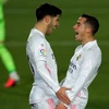 Lucas Vazquez và Marco Asensio mang chiến thắng về cho Real. (Nguồn: AP)