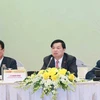 Đồng chí Lê Mạnh Hùng, Phó Trưởng Ban Tuyên giáo Trung ương phát biểu tại tọa đàm. (Ảnh: Phương Hoa/TTXVN)