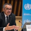 Tổng Giám đốc Tổ chức Y tế Thế giới (WHO) Tedros Adhanom Ghebreyesus tại cuộc họp báo ở Geneva, Thụy Sĩ, ngày 12/2. (Ảnh: AFP/TTXVN)
