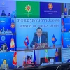 Hội nghị Quan chức Cao cấp (SOM) ASEAN theo hình thức trực tuyến. (Ảnh: TTXVN phát)