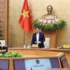 Thủ tướng Phạm Minh Chính chủ trì họp triển khai nhiệm vụ của Chính phủ. (Ảnh: Dương Giang/TTXVN)