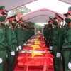 Nghệ An đón nhận và an táng 95 hài cốt liệt sỹ hy sinh tại Lào