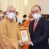 Chủ tịch nước tiếp Đoàn Lãnh đạo Giáo hội Phật giáo Việt Nam