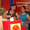 Các điểm bầu cử sớm trên địa bàn tỉnh Kon Tum đều diễn ra thuận lợi