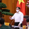 Thủ tướng Phạm Minh Chính yêu cầu thực hiện nghiêm túc các biện pháp phòng, chống dịch trong các khu công nghiệp. (Ảnh: Dương Giang/TTXVN)