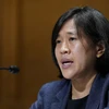 Đại diện Thương mại Mỹ Katherine Tai. (Ảnh: AFP/TTXVN)