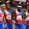 Mỹ giành tấm huy chương chạy tiếp sức 4x400m nam. (Nguồn: Getty Images)