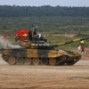 Mãn nhãn dàn xe tăng đội Việt Nam bắn hiệu chỉnh vũ khí tại Army Games