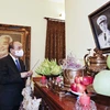 [Photo] Chủ tịch nước dâng hương tưởng nhớ Đại tướng Võ Nguyên Giáp