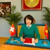 Đại sứ Việt Nam tại Thụy Sĩ Lê Linh Lan. (Ảnh: Tố Uyên/TTXVN)