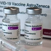 Vaccine ngừa COVID-19 của hãng dược AstraZeneca. (Ảnh: AFP/TTXVN)