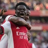 Saka tỏa sáng giúp Arsenal chiến thắng. (Nguồn: Getty Images)