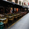 Một nhà hàng với không gian mở tại thành phố Melbourne, bang Victoria, Australia. (Ảnh: AFP/TTXVN)