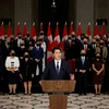 Thủ tướng Canada Justin Trudeau công bố thành viên nội các mới