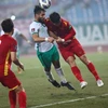 Saleh Al-Shehri đánh đầu ghi bàn duy nhất của trận đấu. (Ảnh: Hiển Nguyễn/Vietnam+)