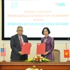 Hình ảnh TTXVN và Hãng Thông tấn quốc gia Malaysia ký kết hợp tác