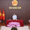 Hình ảnh Thủ tướng làm việc với lãnh đạo chủ chốt tỉnh Quảng Nam
