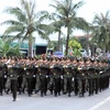 Hình ảnh Lễ thượng cờ 'Thống nhất non sông' tại Quảng Trị