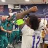 Vô địch Champions League, Real ăn mừng tưng bừng trong phòng thay đồ