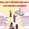 [Infographics] Những lưu ý để đảm bảo an toàn cho người lao động