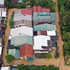 Hình ảnh lũ đạt đỉnh gây ngập hơn 11.000 nhà dân tại Thừa Thiên-Huế