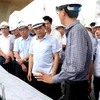 Bộ trưởng Bộ GTVT kiểm tra thi công tuyến cao tốc qua tỉnh Bình Thuận