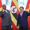 [Photo] Thủ tướng Phạm Minh Chính hội kiến Tổng thống Cộng hòa Uganda