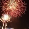 Bắn pháo hoa trong đêm Công bố Festival Hoa Đà Lạt lần thứ IX