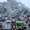 Ùn tắc trên nhiều tuyến đường Hà Nội trong ngày làm việc cuối năm 2022