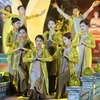 Các tiết mục biểu diễn trong Đêm nhạc Phật 'Vĩnh Nghiêm-Hào quang trí huệ.' (Ảnh: Danh Lam/TTXVN
