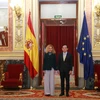 Phó Thủ tướng Trần Lưu Quang hội kiến Chủ tịch Hạ viện Tây Ban Nha