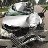 Đồng Nai: Ôtô 7 chỗ đâm đuôi xe tải, 2 người thương vong