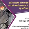 Điều tra làm rõ nguyên nhân vụ cháy khiến 3 người tử vong ở Thổ Quan
