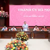 [Photo] Chủ tịch Quốc hội làm việc với Ban Thường vụ Thành ủy Hà Nội