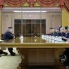 Nhà lãnh đạo Kim Jong-un (thứ 2, trái) tiếp phái đoàn của Ủy ban Trung ương Đảng Cộng sản Trung Quốc tại Bình Nhưỡng, ngày 28/7/2023. (Ảnh: KCNA/TTXVN)