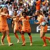 Niềm vui của Hà Lan sau bàn thắng của Jill Roord. (Nguồn: Reuters)