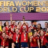 Tuyển Tây Ban Nha đã trở thành nhà vô địch mới của World Cup Nữ. (Ảnh: AFP/TTXVN)