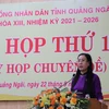 HĐND tỉnh Quảng Ngãi thông qua nhiều Nghị quyết quan trọng