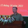 Đại tướng Tô Lâm làm việc với lực lượng Công an tỉnh Bình Định