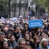 Tuần hành chống chủ nghĩa bài Do Thái ở Pháp. (Nguồn: AFP)