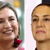 Hai ứng cử viên Xochitl Galvez (trái) và Claudia Sheinbaum. (Nguồn: Getty Images/Reuters) 