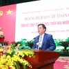 Ông Nguyễn Trọng Nghĩa, Bí thư Trung ương Đảng, Trưởng Ban Tuyên giáo Trung ương phát biểu chỉ đạo hội nghị. (Ảnh: Phương Hoa/TTXVN)